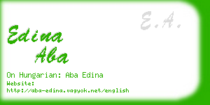 edina aba business card